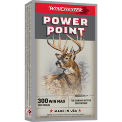 Winchester 300 Win Mag 180 Grain Power Point 20 Rd